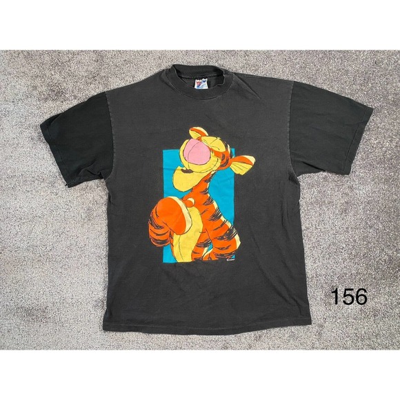 Hanes Other - Winnie The Pooh Tigger T-Shirt Mens Large Single Stitch Faded Hanes Beefy T